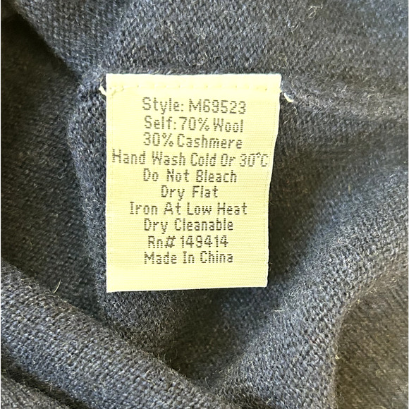 Johnny Was Ski Quarter Zip Sweater Wool Cashmere Embroidered Pullover Size S NWT - Picture 6 of 11